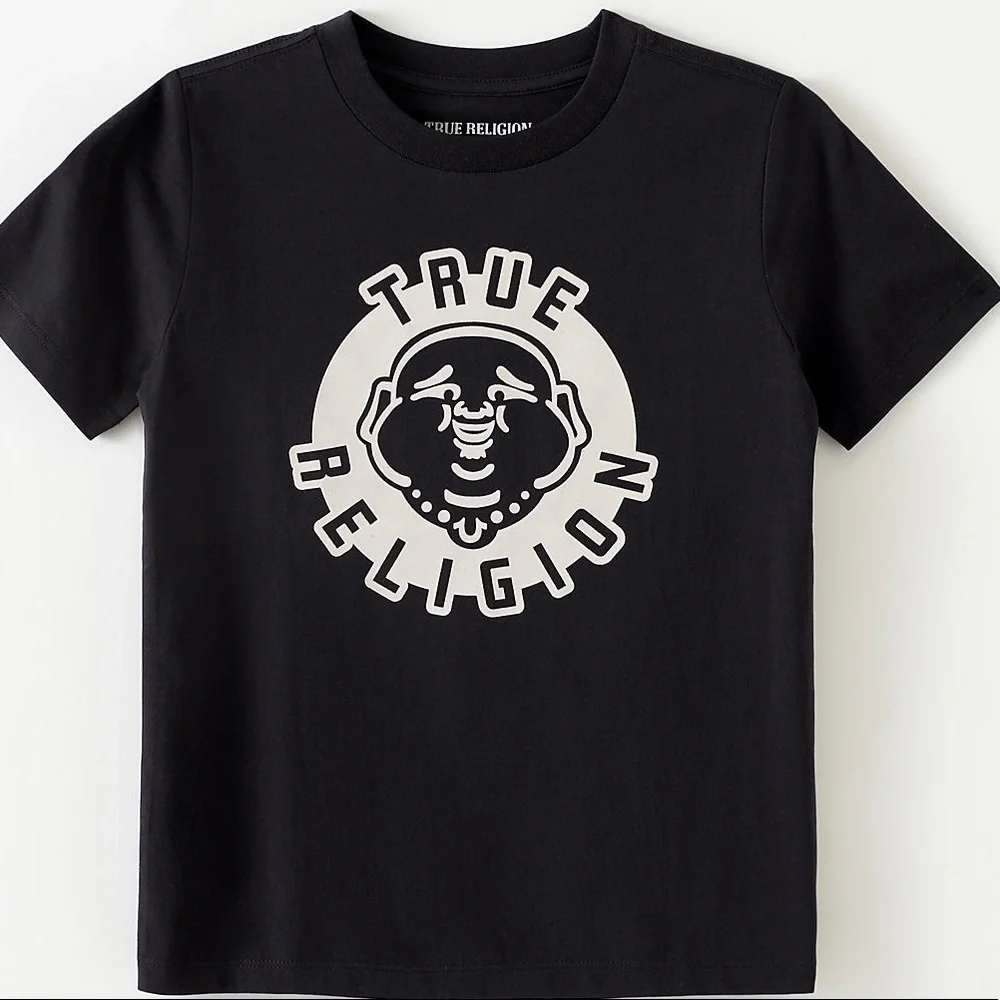 True Religion Felt Buddha Face‎ T-shirt